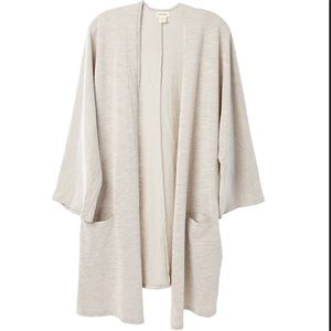 3/4 Sleeve Donni Gray Cardigan